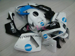Konica Minolta - White Black Fairings and Bodywork For 2005-2006 CBR600RR #LF7565