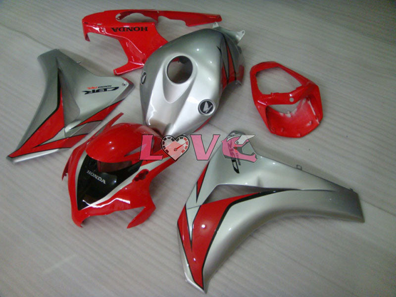 Fireblade - Red Silver Fairings and Bodywork For 2008-2011 CBR1000RR #LF7160