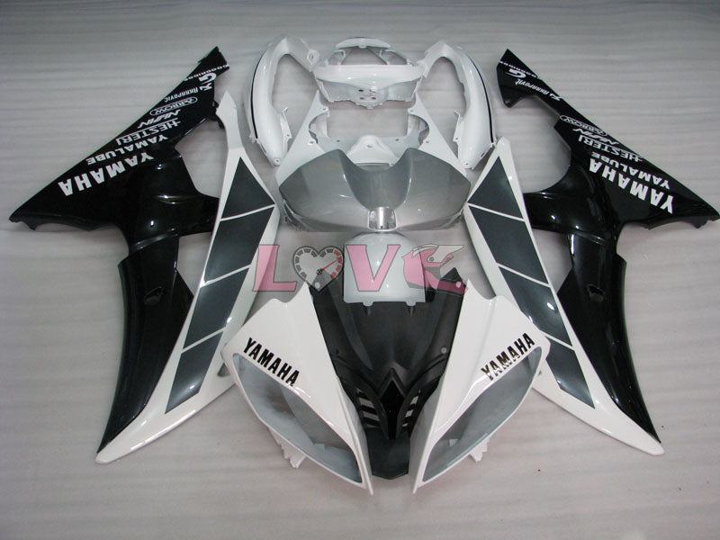 Factory Style - White Black Fairings and Bodywork For 2008-2016 YZF-R6 #LF6857