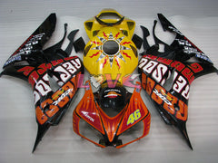 Rossi - Yellow Black Fairings and Bodywork For 2006-2007 CBR1000RR #LF7184