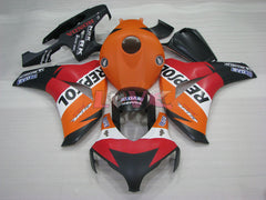 Repsol - Red Orange Black Fairings and Bodywork For 2008-2011 CBR1000RR #LF4336