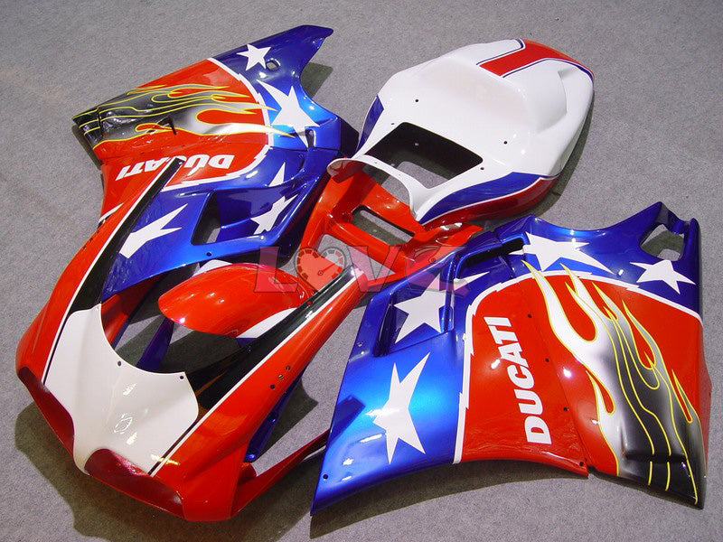 FILA - Red Blue Fairings and Bodywork For 1994-2002 748 #LF5802