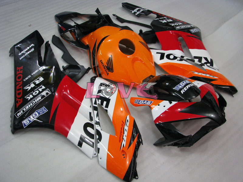 Repsol - Orange Black Fairings and Bodywork For 2004-2005 CBR1000RR #LF7296