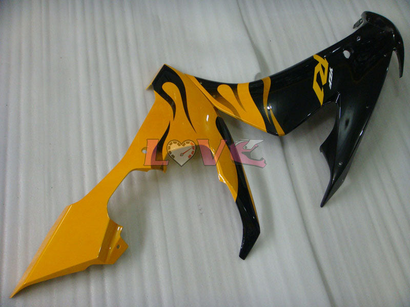 Flame - Yellow Black Fairings and Bodywork For 2004-2006 YZF-R1 #LF7000