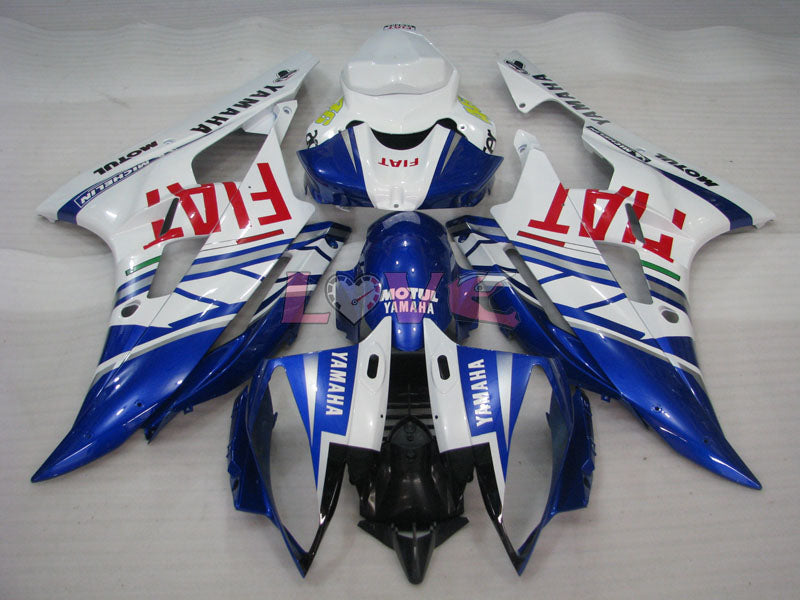 FIAT MOTUL - Blue White Fairings and Bodywork For 2006-2007 YZF-R6 #LF6898