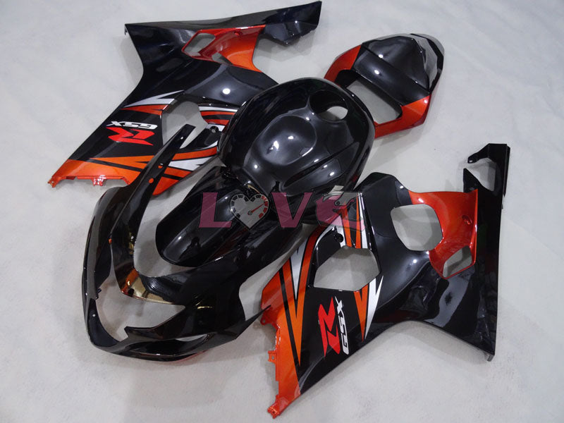 Factory Style - Orange Black Fairings and Bodywork For 2004-2005 GSX-R600 #LF4127
