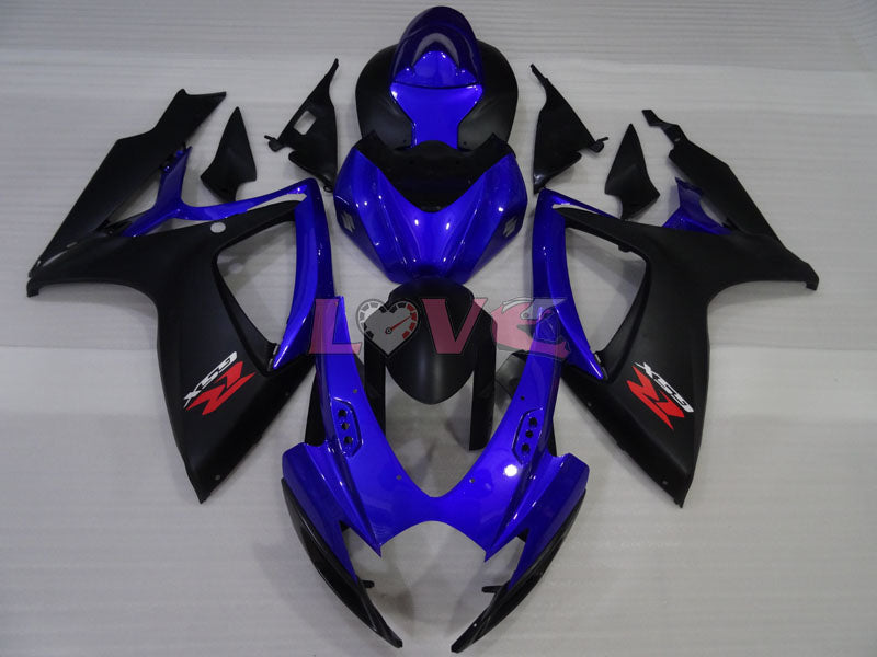Factory Style - Blue Black Fairings and Bodywork For 2006-2007 GSX-R600 #LF4041