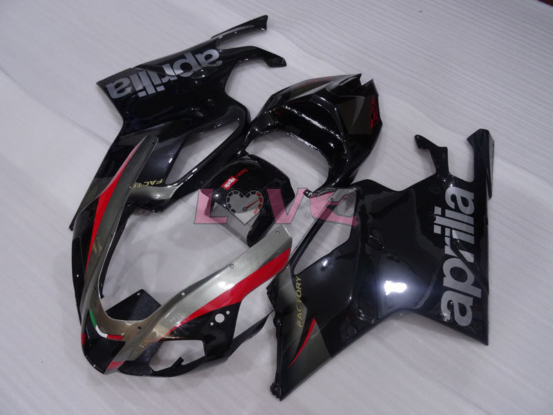 Factory Style - Black Grey Matte Fairings and Bodywork For 2004-2009 RSV 1000 R #LF3062