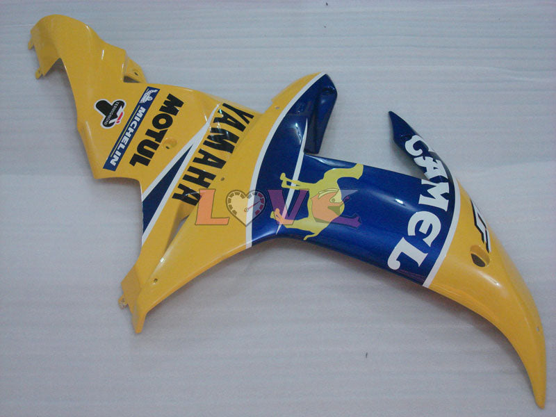 Camel MOTUL - Yellow Blue Fairings and Bodywork For 2002-2003 YZF-R1 #LF3595