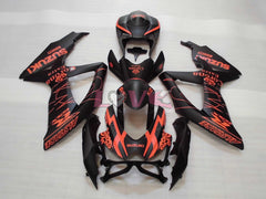Corona - Orange Black Matte Fairings and Bodywork For 2008-2010 GSX-R600 #LF3967