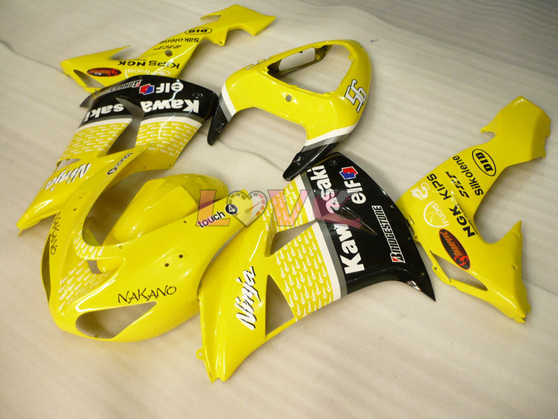 Nakano - Yellow Fairings and Bodywork For 2006-2007 NINJA ZX-10R #LF3268