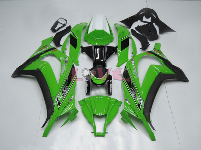 Factory Style - Green Black Fairings and Bodywork For 2011-2015 Ninja ZX-10R #LF4822