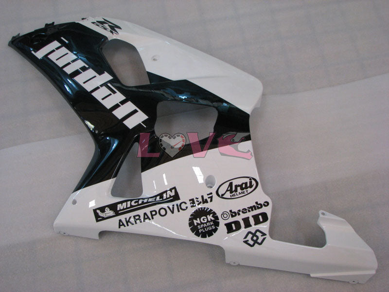 MICHELIN - White Black Fairings and Bodywork For 2001-2003 GSX-R600 #LF4258