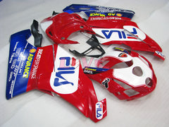 FILA - Red Blue Fairings and Bodywork For 2003-2004 749 #LF5737