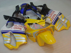 Nastro Azzurro - Yellow White Fairings and Bodywork For 2001-2003 CBR600F4i #LF7658
