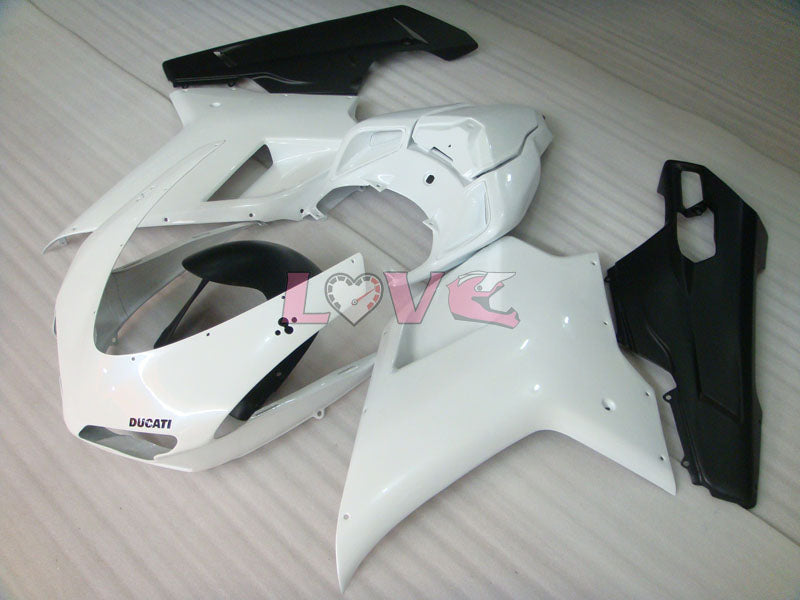 Factory Style - White Black Matte Fairings and Bodywork For 2008-2013 848 #LF5661