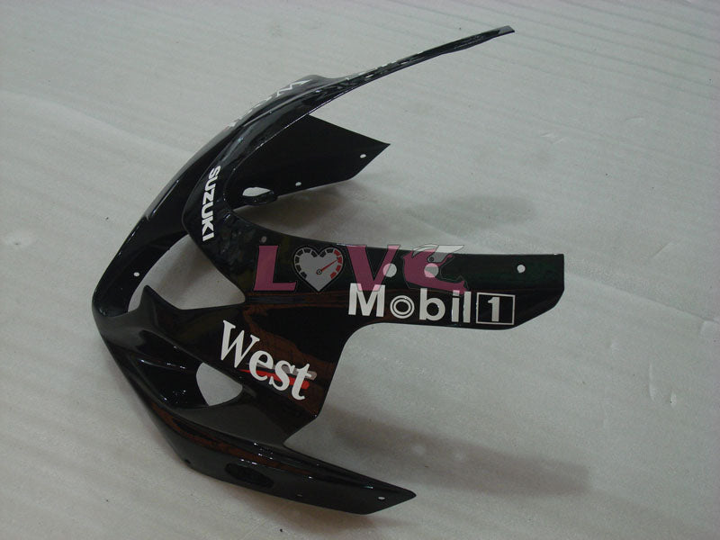 West - White Black Fairings and Bodywork For 2004-2005 GSX-R750 #LF6602