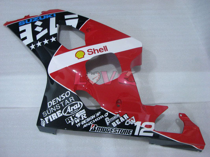 RK - Red Black Fairings and Bodywork For 2004-2005 GSX-R600 #LF4118