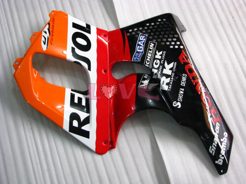 Repsol - Red Orange Black Fairings and Bodywork For 1992-1993 CBR900RR #LF3032