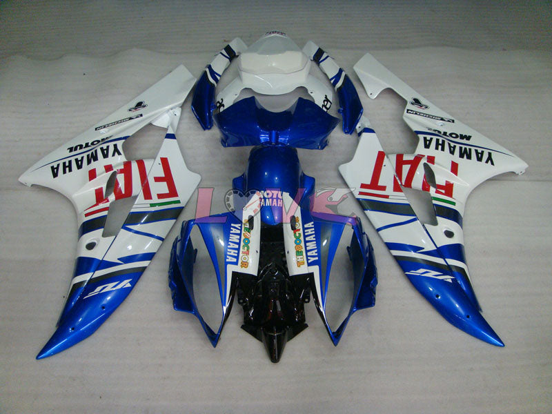 FIAT MOTUL - Blue White Fairings and Bodywork For 2006-2007 YZF-R6 #LF6896