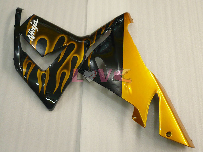 Flame - Black Brown Fairings and Bodywork For 2004-2005 NINJA ZX-10R #LF6319