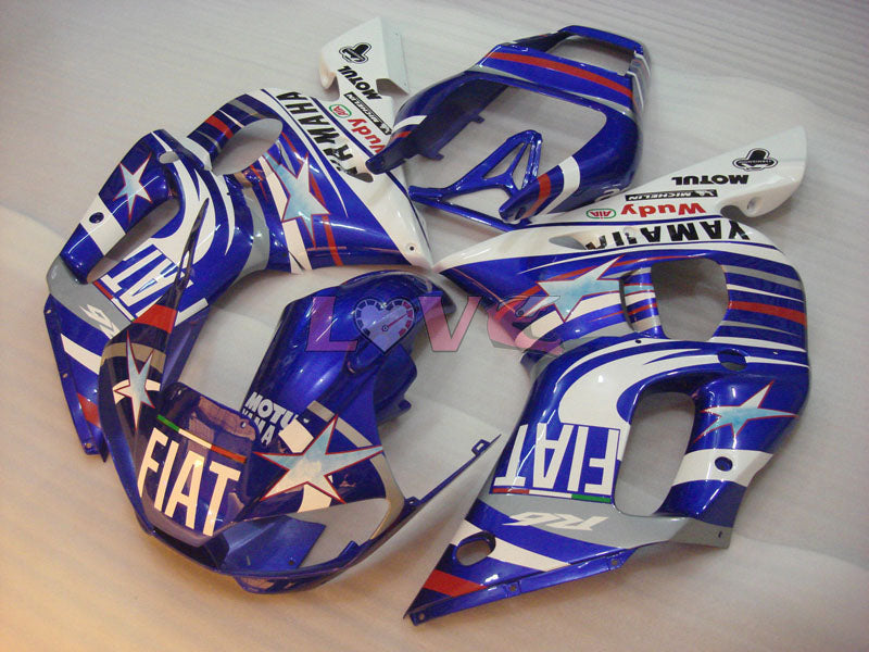 FIAT MOTUL - Blue White Fairings and Bodywork For 1998-2002 YZF-R6 #LF6843