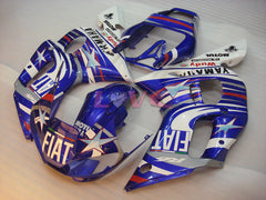 FIAT MOTUL - Blue White Fairings and Bodywork For 1998-2002 YZF-R6 #LF6843