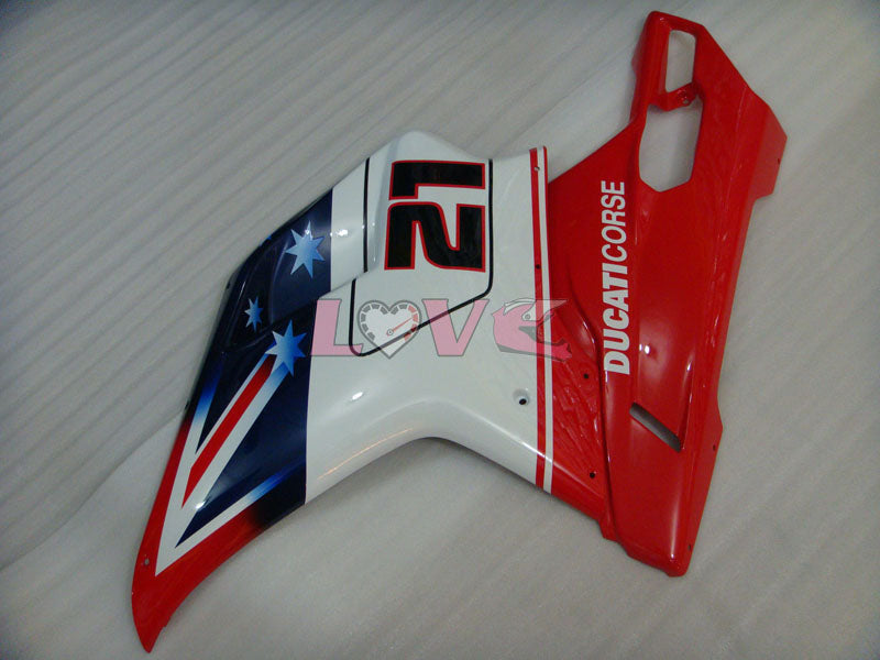 Xerox - Red White Fairings and Bodywork For 2008-2013 848 #LF5607