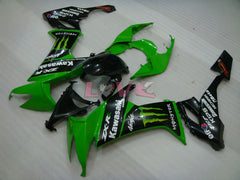 Monster - Green Black Fairings and Bodywork For 2008-2010 NINJA ZX-10R #LF3247