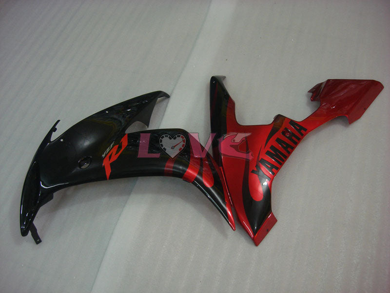 Flame - Red Black Fairings and Bodywork For 2004-2006 YZF-R1 #LF7001