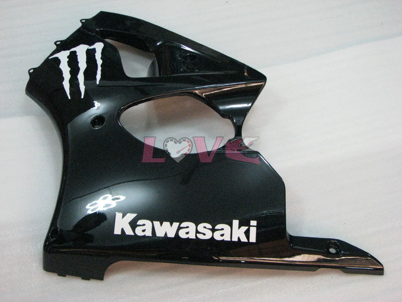 Monster - Black Fairings and Bodywork For 2000-2002 NINJA ZX-6R #LF3333