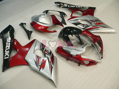 Factory Style - Red Silver Fairings and Bodywork For 2005-2006 GSX-R1000 #LF3840