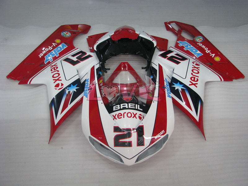 Xerox - Red White Fairings and Bodywork For 2007-2009 1098 #LF5598