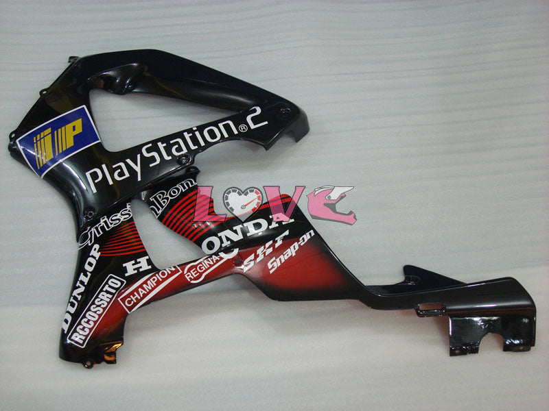 DUNLOP Play Station - Red Black Fairings and Bodywork For 2000-2001 CBR929RR #LF5203