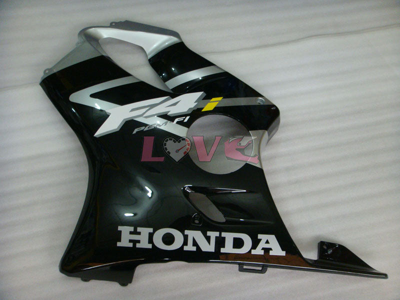 Factory Style - Black Silver Fairings and Bodywork For 2004-2007 CBR600F4i #LF7607