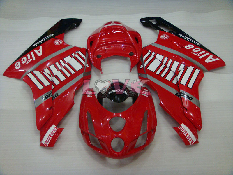 Alice - Red Black Fairings and Bodywork For 2003-2004 999 #LF5518