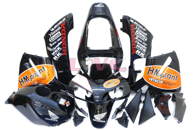 HM Plant - Orange Black Fairings and Bodywork For 2003-2004 CBR600RR #LF5395