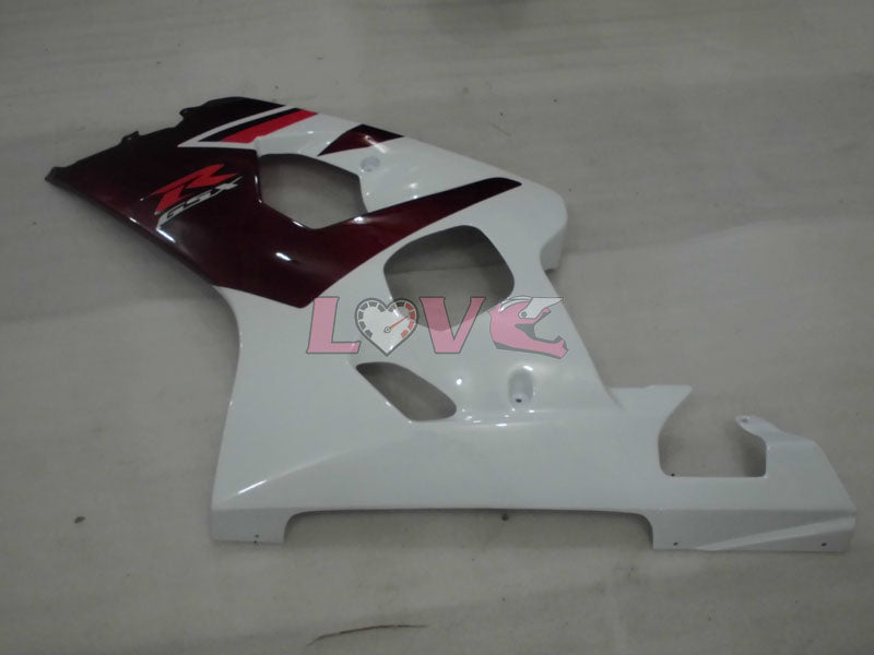 Factory Style - Red wine White Fairings and Bodywork For 2004-2005 GSX-R750 #LF4083