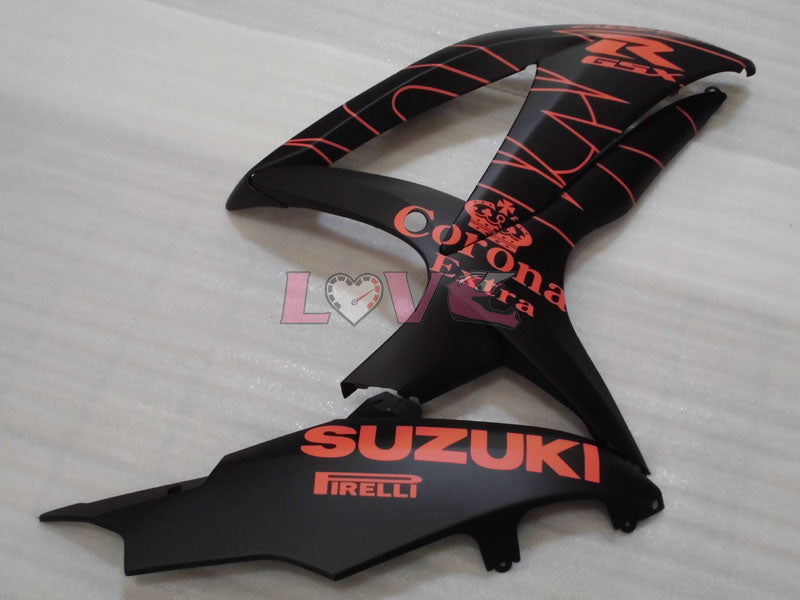 Corona - Orange Black Matte Fairings and Bodywork For 2008-2010 GSX-R750 #LF3924