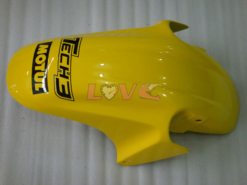 Monster MOTUL - Yellow Blue Fairings and Bodywork For 1999-2000 CBR600F4 #LF4513