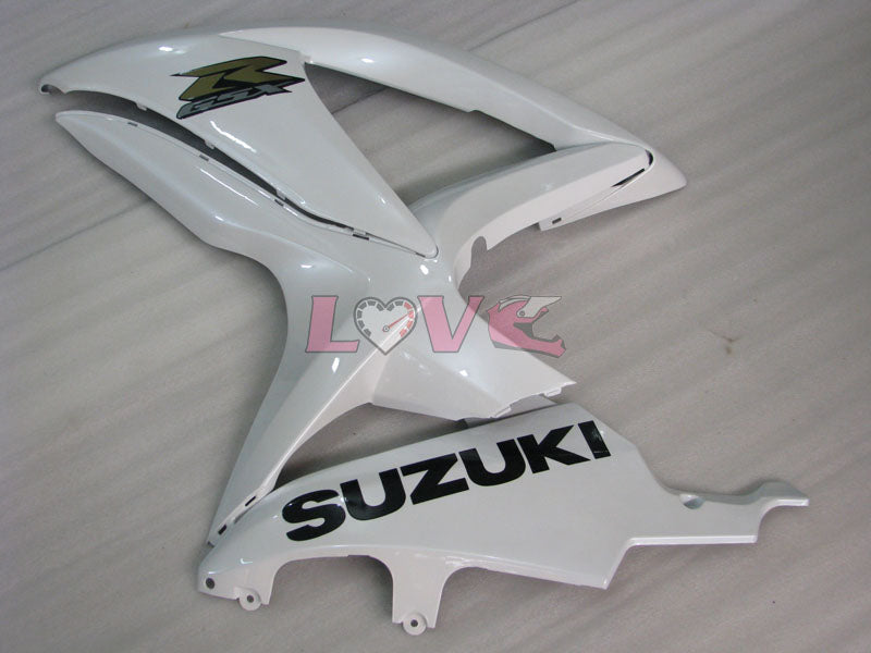 Factory Style - White Black Fairings and Bodywork For 2008-2010 GSX-R600 #LF3961