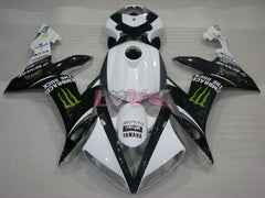 Monster - White Black Fairings and Bodywork For 2004-2006 YZF-R1 #LF3694