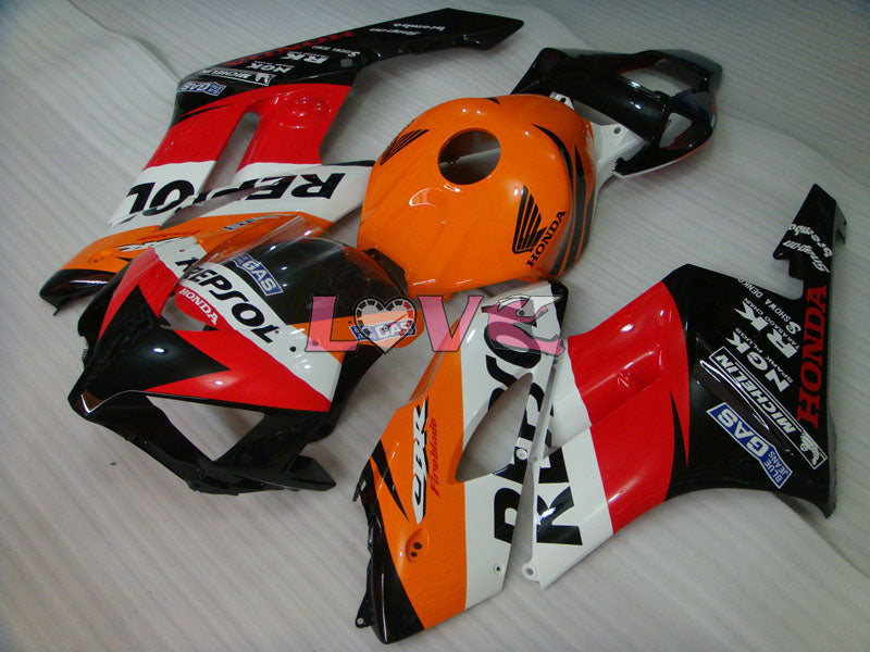 Repsol - Orange Black Fairings and Bodywork For 2004-2005 CBR1000RR #LF7293