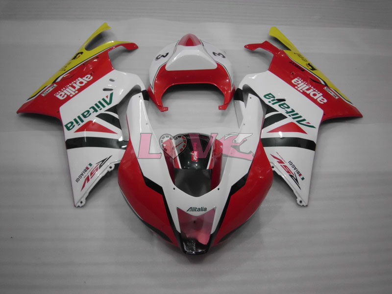 Factory Style - Red White Fairings and Bodywork For 2004-2009 RSV 1000 R #LF5455
