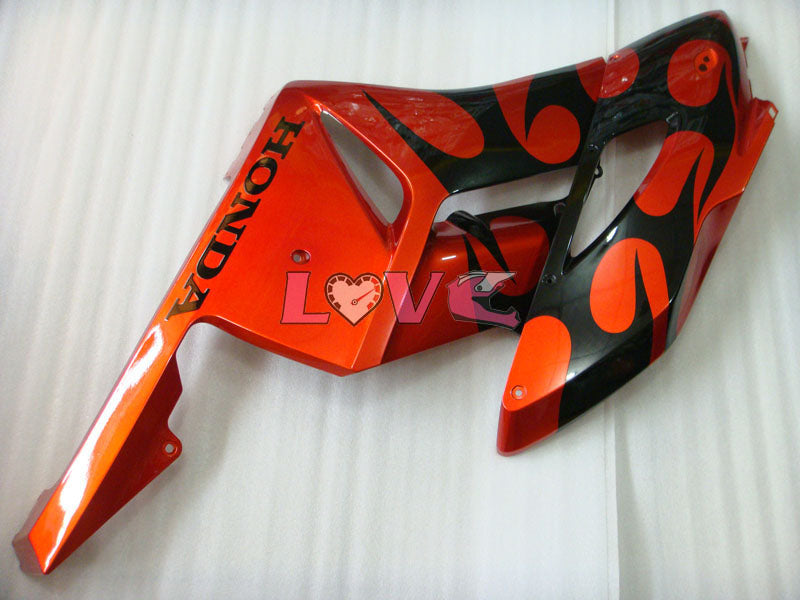Flame - Orange Black Fairings and Bodywork For 2004-2005 CBR1000RR #LF7338