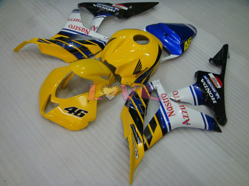 Nastro Azzurro - Yellow Black Fairings and Bodywork For 2007-2008 CBR600RR #LF7449