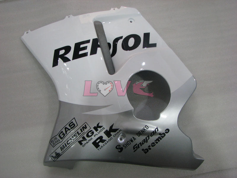 Repsol - White Silver Fairings and Bodywork For 1996-2007 CBR1100XX #LF4314