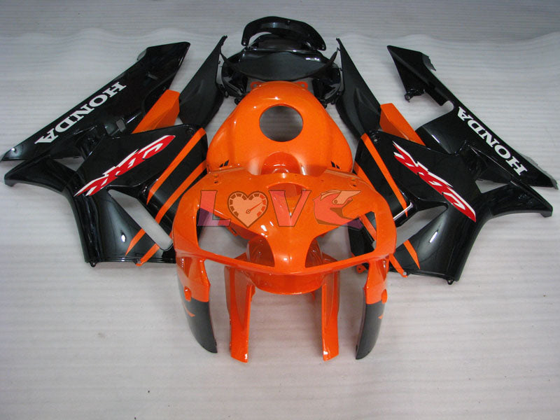 Factory Style - Orange Black Fairings and Bodywork For 2005-2006 CBR600RR #LF7502