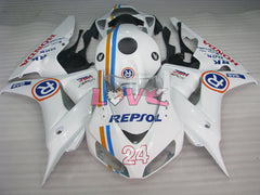 RK - White Black Fairings and Bodywork For 2006-2007 CBR1000RR #LF7193