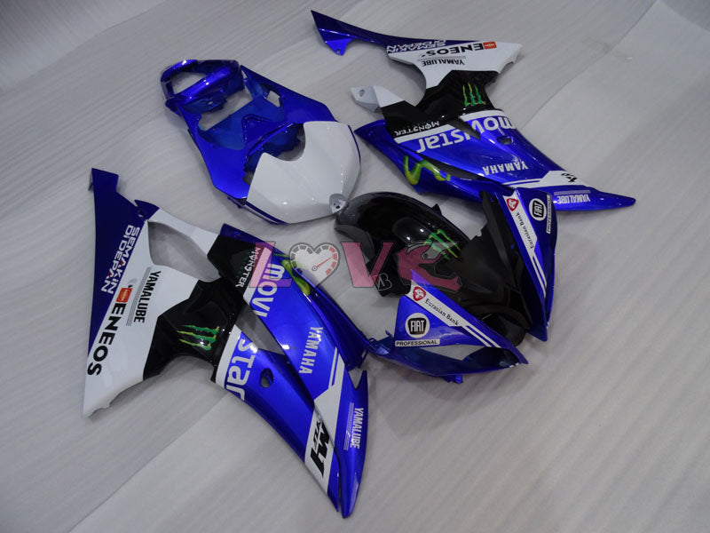 Monster - Blue White Black Fairings and Bodywork For 2008-2016 YZF-R6 #LF3430